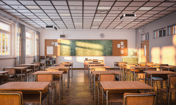 IRIS OMNI Upper Room UVGI installed in a classroom