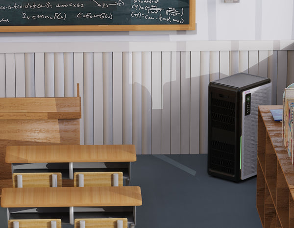 Image of AZALEA Air Purifier in a classroom