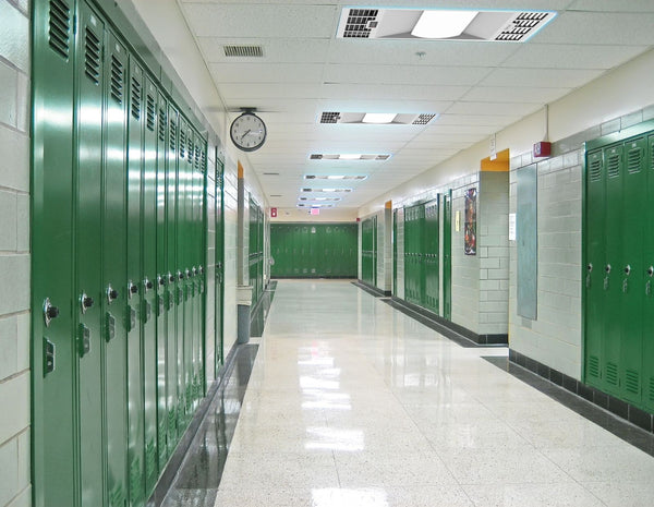 Image of GALAX AIR Purifier installed in school hallway