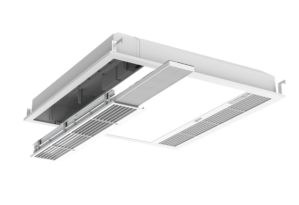 Image of Alyssum UV-C Air Purifier LED Ceiling Panel Light by UV Can Sanitize with filter being replaced